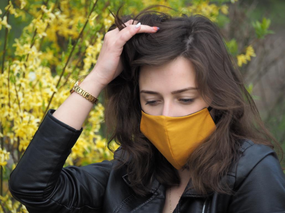 Logo trade promotional merchandise image of: VENUS cotton face mask 1377165