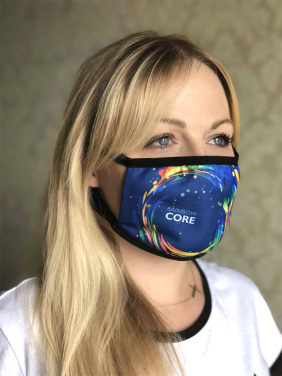 Logotrade promotional merchandise photo of: MARS PRO cotton mask (size M) with pocket and HEPA filter 1380165