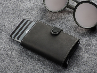 Logo trade promotional merchandise image of: RFID wallet - Hunter Leather 2109284