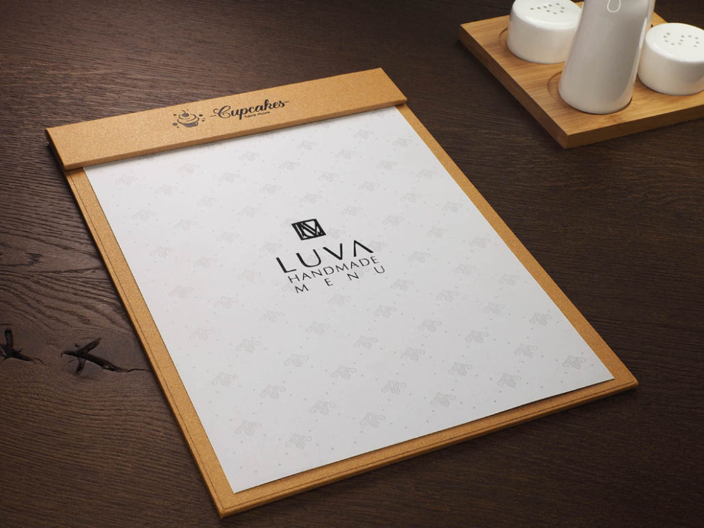 Logo trade promotional giveaway photo of: Menu cover 1241280