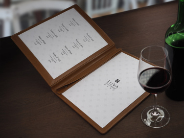 Logo trade promotional giveaways image of: Menu cover 1054119