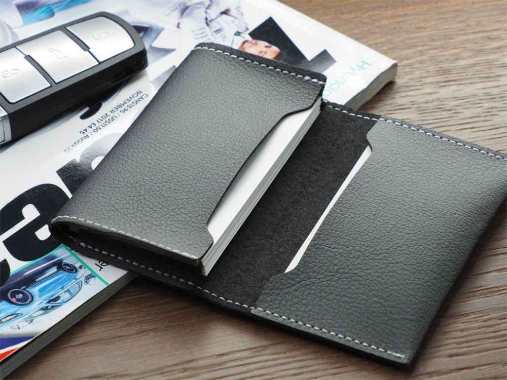 Logo trade promotional merchandise image of: Business card holder 1166157