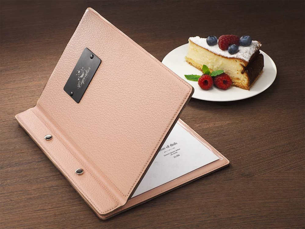 Logo trade promotional gifts picture of: Menu cover 1087281