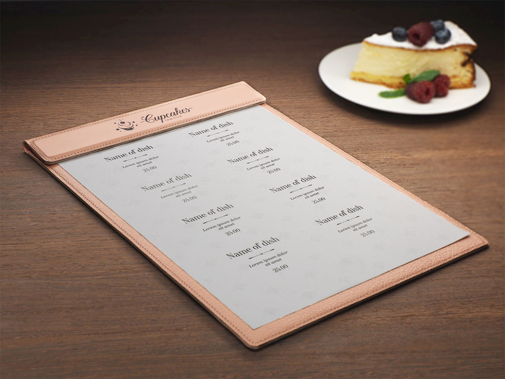 Logo trade promotional item photo of: Menu cover 1241281