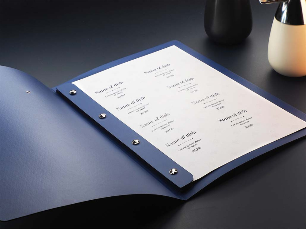 Logo trade corporate gifts picture of: Menu cover 1619243