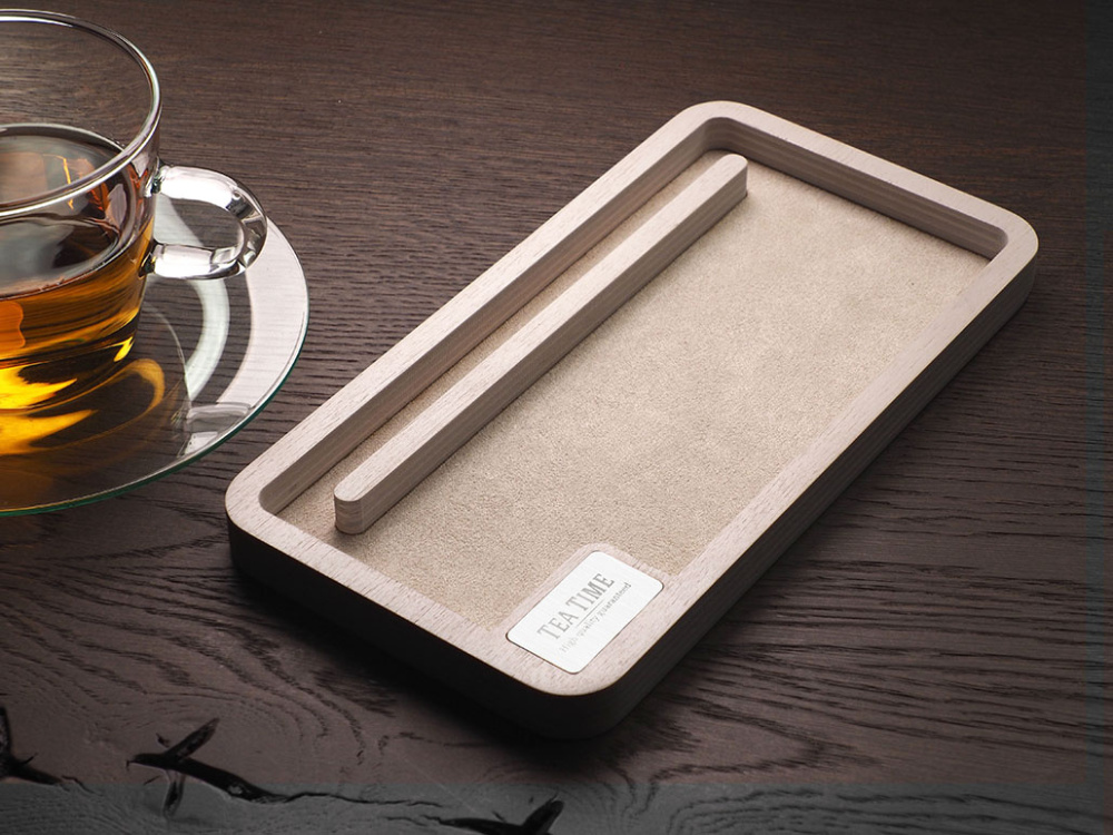 Logotrade promotional item image of: Wooden desk organiser 1818121