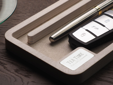 Logotrade promotional gift image of: Wooden desk organiser 1818121