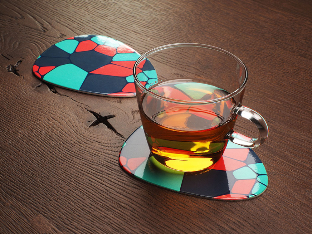 Logo trade promotional giveaway photo of: Printed paper coaster 1840117