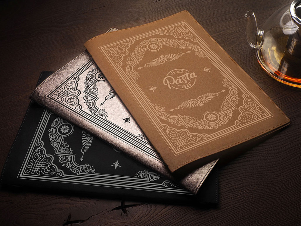 Logo trade business gifts image of: Menu cover Ambiente 1178296