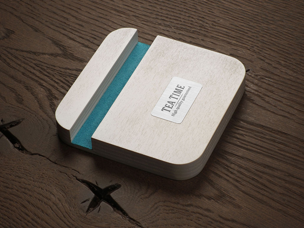 Logotrade corporate gift picture of: Wooden telephone stand 1847121