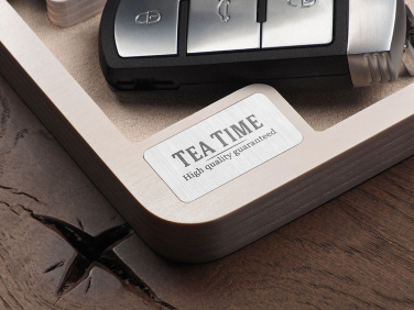 Logo trade promotional giveaways image of: Wooden desk organiser 1846121