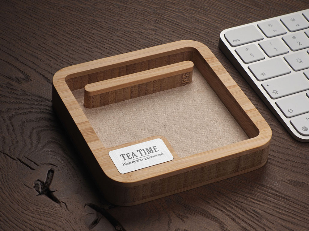 Logotrade corporate gift picture of: Wooden desk organiser 1846292