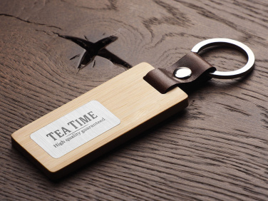 Logotrade promotional item picture of: Wooden keyring 1853292