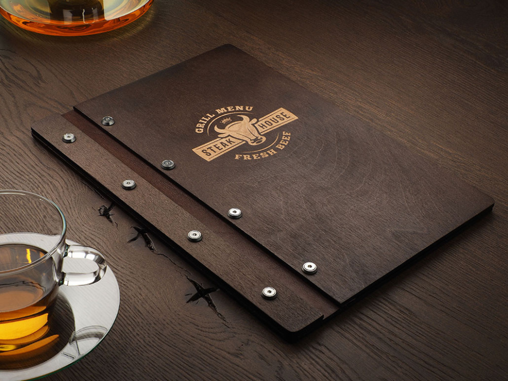 Logo trade corporate gift photo of: Menu cover 1860121