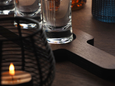 Logo trade business gifts image of: Wooden 3 Shot Serving Board 1863121