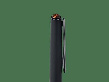 Logo trade promotional merchandise photo of: Ball pen with AMBER stone 2070036