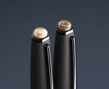 Logo trade promotional products picture of: Striped Flint Pen set 1284036