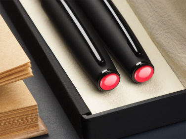 Logo trade corporate gifts picture of: Coral stone Pen set 1285036