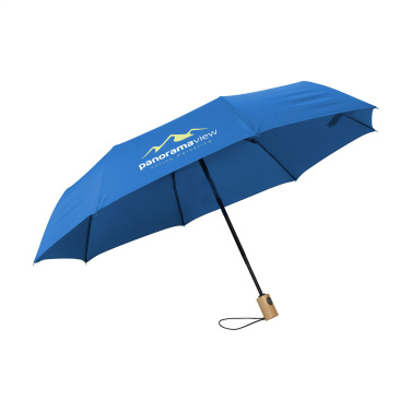 Logo trade promotional item photo of: Michigan foldable RCS RPET umbrella 21 inch