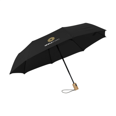 Logo trade corporate gifts picture of: Michigan foldable RCS RPET umbrella 21 inch