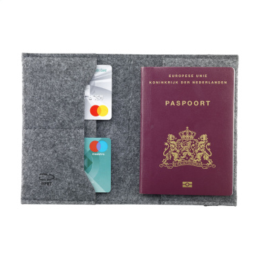 Logo trade promotional products picture of: Identify GRS RPET Felt passport holder