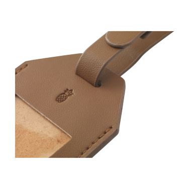 Logo trade promotional items image of: Vegan Pineapple Leather Luggage Tag