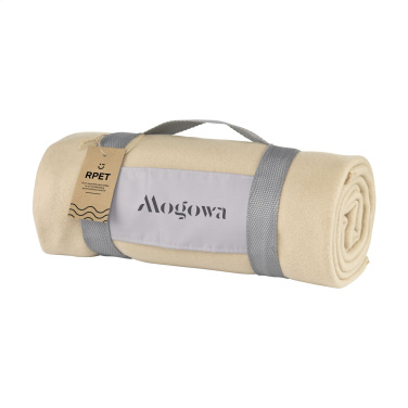 Logo trade promotional item photo of: SuperSoft RPET (180 g/m²) fleece blanket