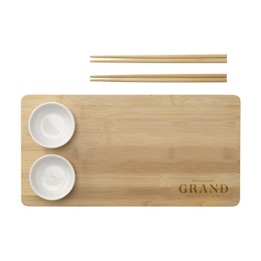 Logotrade business gifts photo of: Temaki Bamboo Sushi Tray gift set
