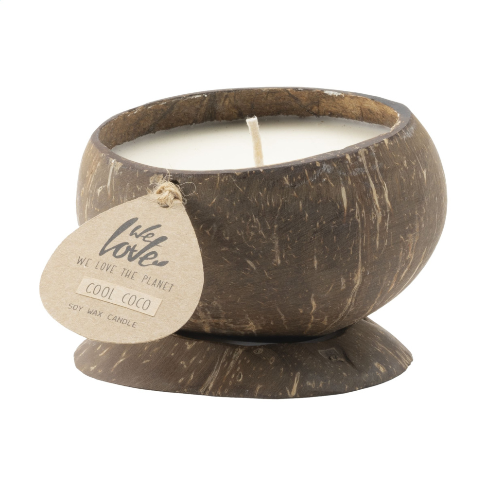 Logotrade promotional giveaways photo of: We Love The Planet Coconut Candle