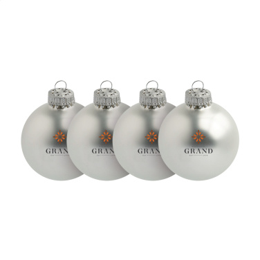 Logotrade business gifts photo of: Christmas Bauble Ø 6 cm - set of 4 - Made in Europe