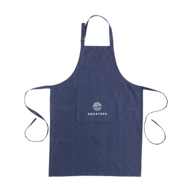 Logo trade advertising products picture of: Apron GRS Recycled Denim (220 g/m²)
