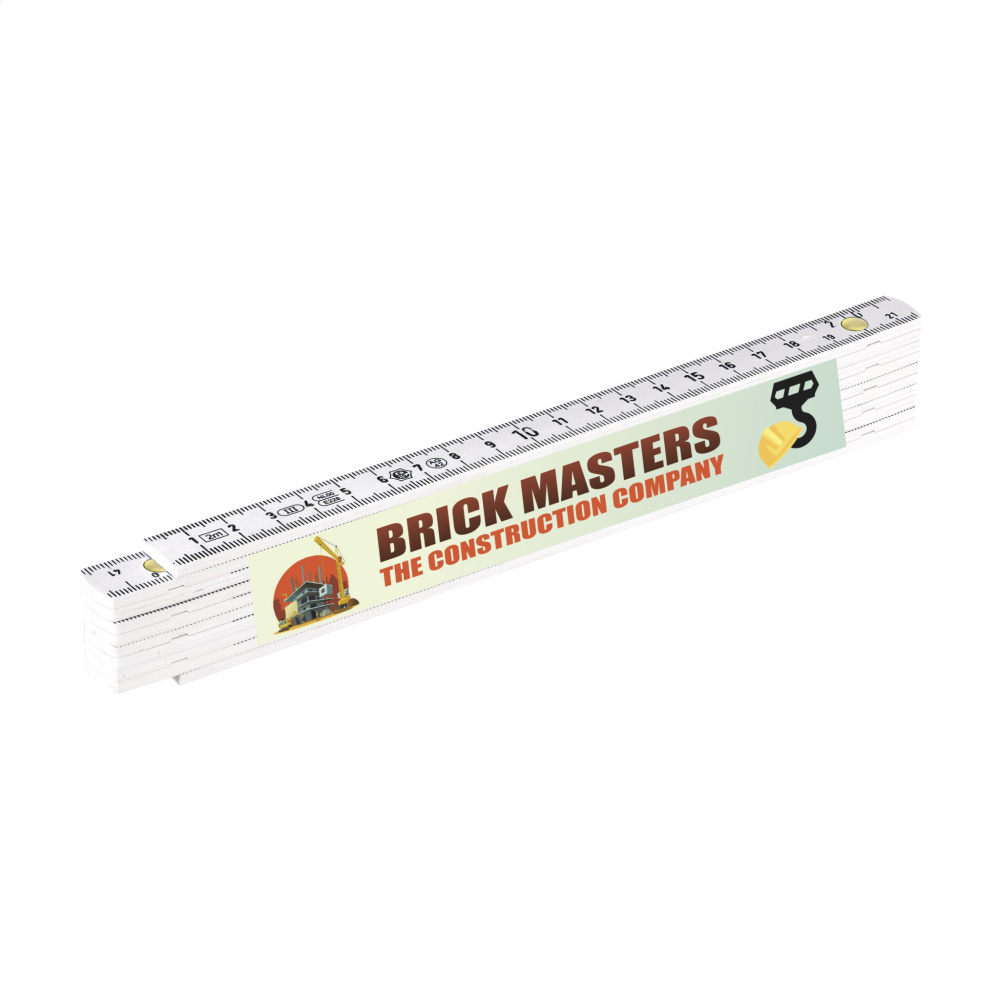 Logo trade promotional gifts picture of: Metric folding ruler