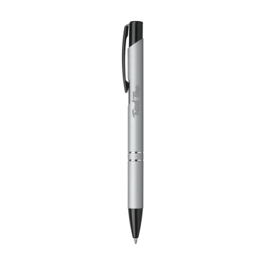 Logo trade promotional gifts image of: Ebony Rubberised pen