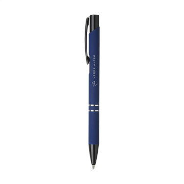 Logo trade corporate gift photo of: Ebony Rubberised pen