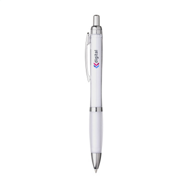 Logo trade advertising products image of: Athos Solid GRS Recycled ABS pen