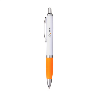 Logo trade promotional products image of: Athos Trans GRS Recycled ABS pen