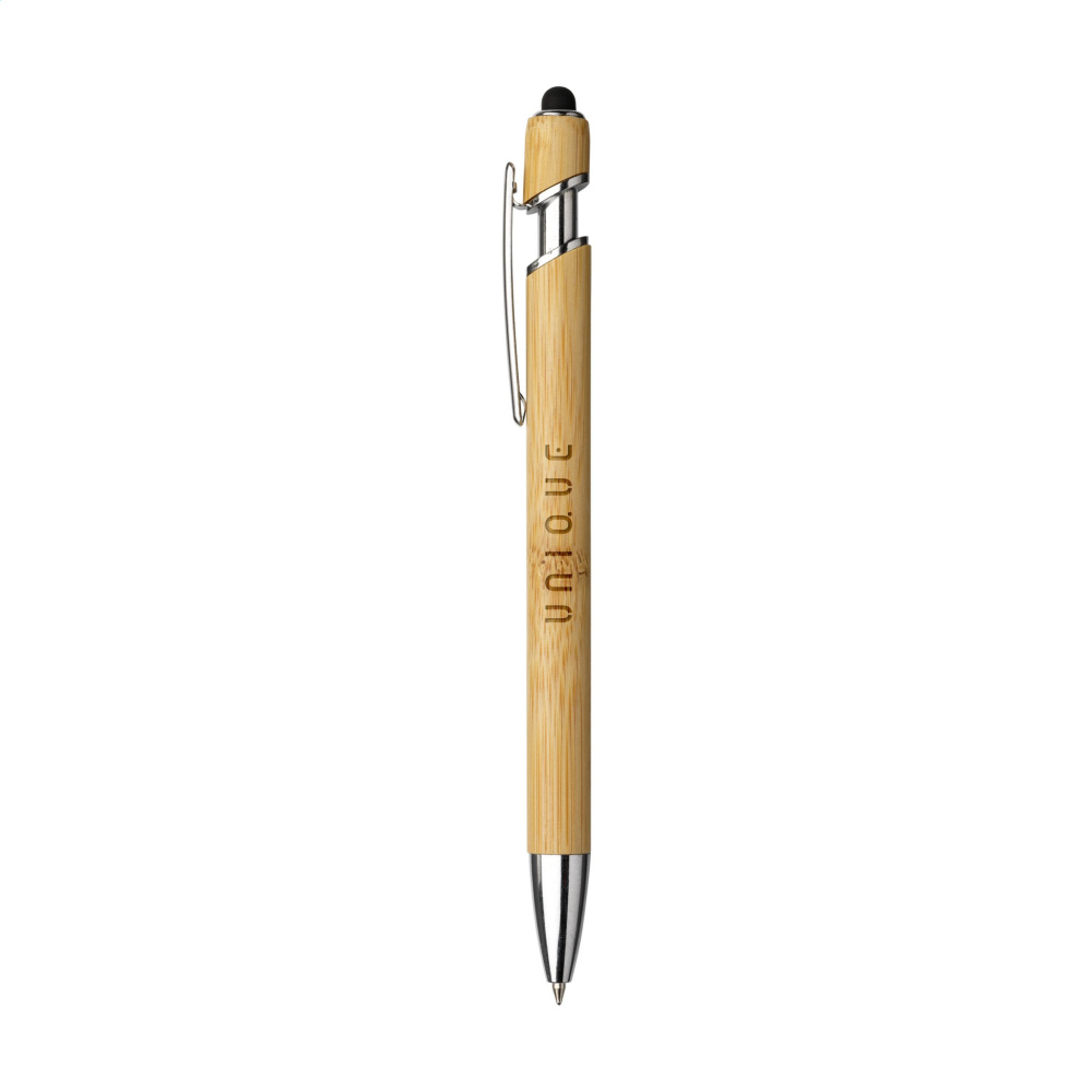 Logo trade promotional gifts picture of: Luca Touch Bamboo stylus pen