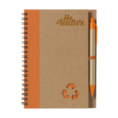 Logotrade promotional gift picture of: Recycle Note-L Paper notebook