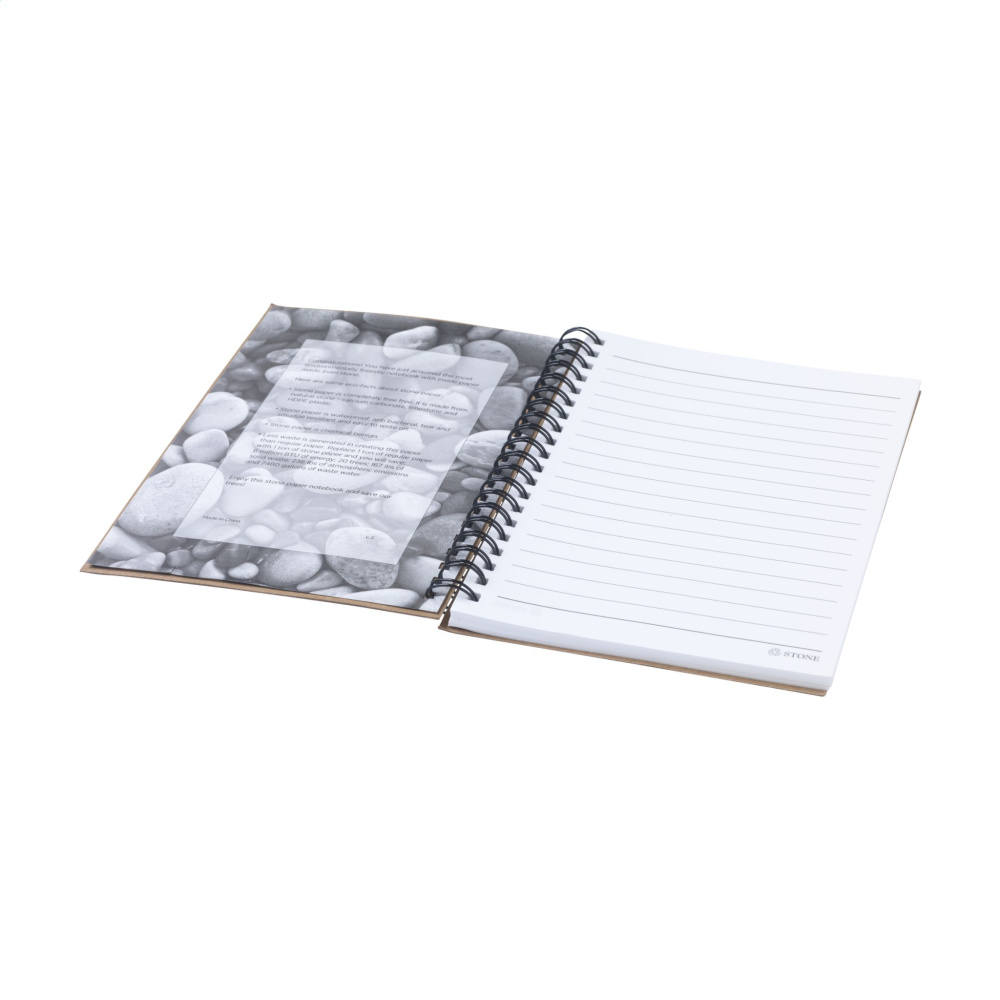 Logo trade promotional gifts picture of: StonePaper Notebook