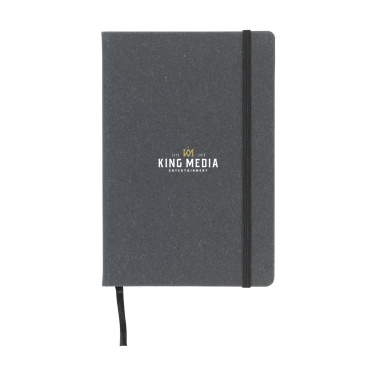 Logotrade promotional products photo of: Montana Recycled Leather Paper Notebook A5