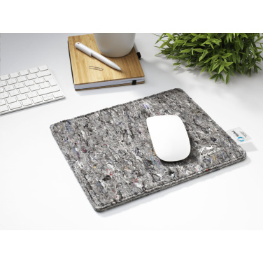 Logo trade promotional merchandise image of: Wolkat Tangier Recycled Textile Mousepad