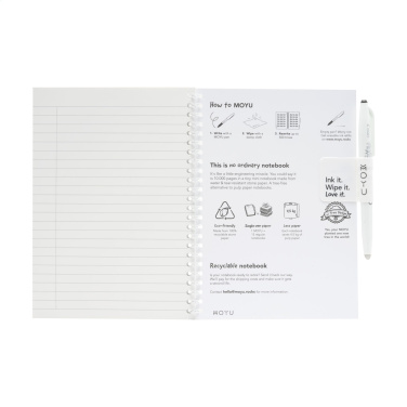 Logo trade promotional products picture of: MOYU Erasable Stone Paper Notebook SoftCover 18 pages