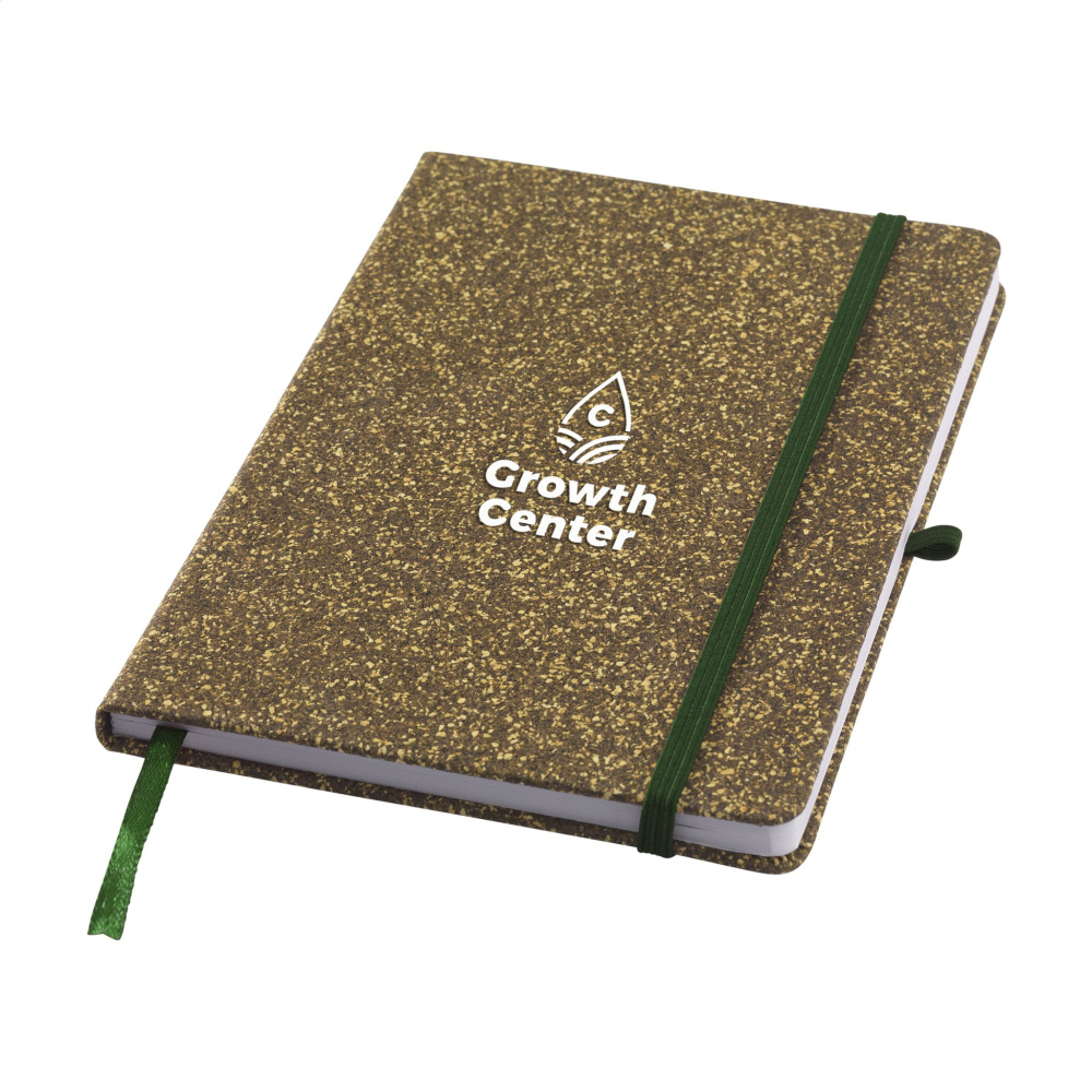 Logotrade promotional product picture of: TeaGround Cork Paper Notebook A5