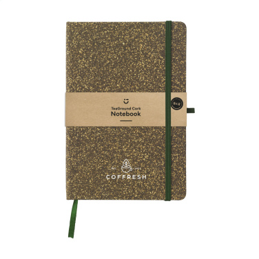 Logotrade promotional gift image of: TeaGround Cork Paper Notebook A5