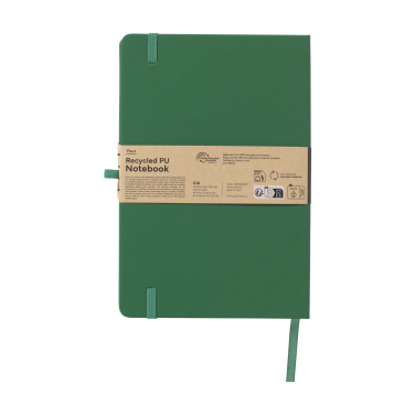 Logo trade advertising products image of: Recycled GRS PU Paper Notebook A5