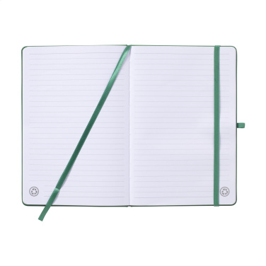 Logo trade business gifts image of: Recycled GRS PU Paper Notebook A5