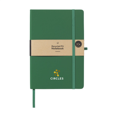 Logo trade corporate gifts picture of: Recycled GRS PU Paper Notebook A5