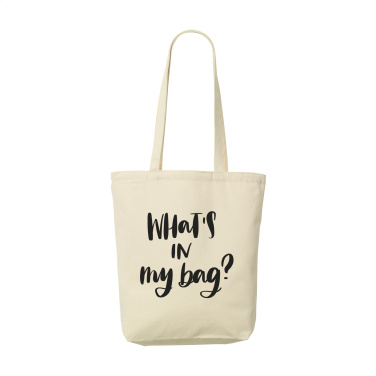 Logo trade promotional giveaway photo of: Canvas ShoppyBag long handles (270 g/m²)