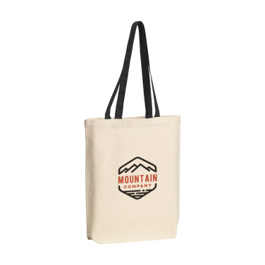 Logo trade promotional giveaways image of: Canvas Shoppy Colour (220 g/m²) bag