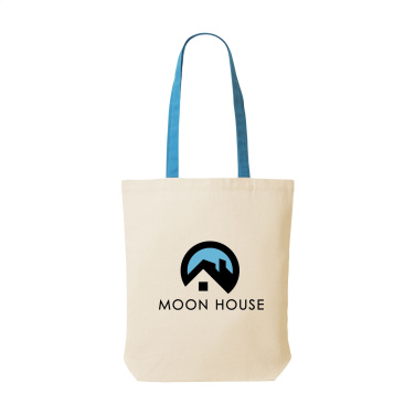 Logo trade corporate gifts image of: Canvas Shoppy Colour (220 g/m²) bag